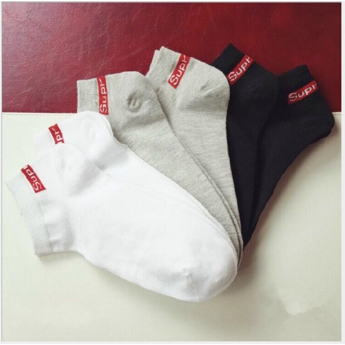 Tất - Vớ Off White tia điện cổ ngắn, cổ cao thời trang, cá tính - Ảnh thật