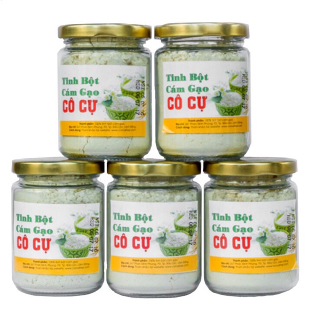 Bộ 3 Hộp Tinh Bột Cám Gạo Cô Cự 100g