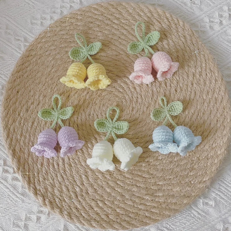 Mặt Dây Chuyền Hình Hoa Phong Lan Đan Móc Thủ Công Dễ Thương Làm Quà Tặng Cho Bạn Gái