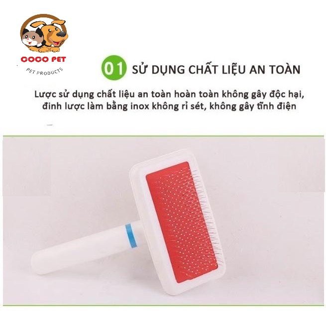 Lược Chải Lông Rụng Cho Chó Mèo - Lược Gỡ Rối Lông Cho Thú Cưng