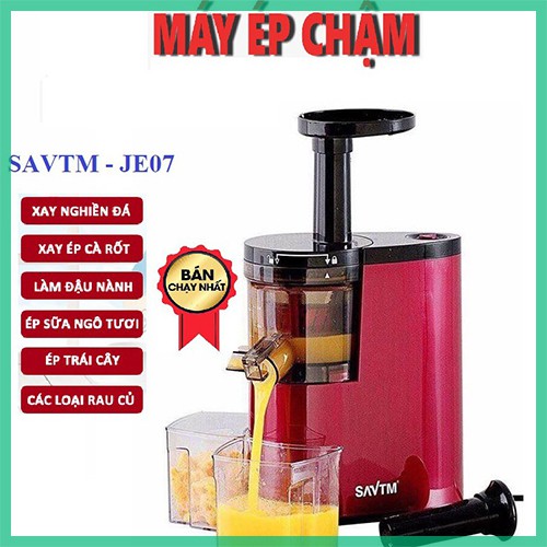 MÁY ÉP CHẬM ÉP TRÁI CÂY SATVM JE07 VẮT KIỆT BÃ [BẢO HÀNH 6 THÁNG]