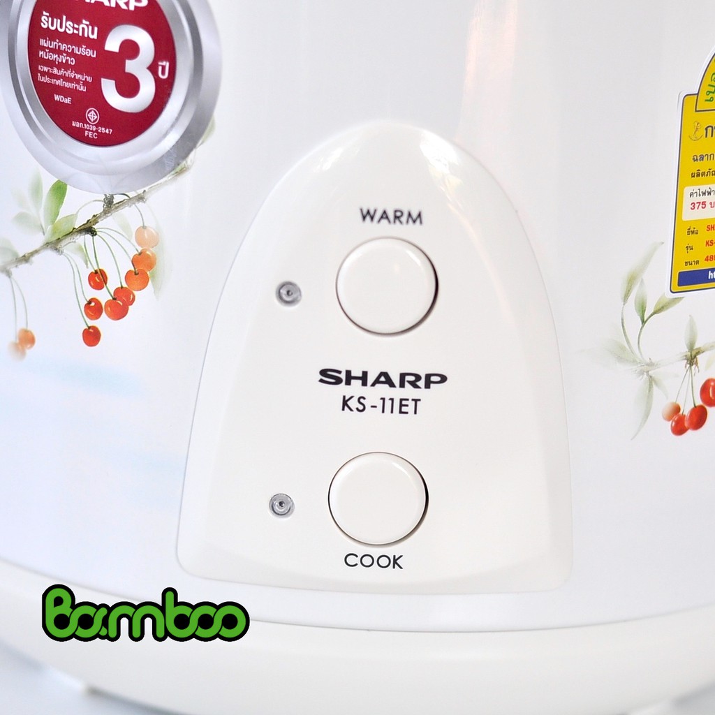 Nồi cơm điện nắp gài SHARP 1.1L KS-11ET Thái Lan