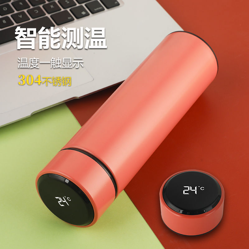 Bình nước giữ nhiệt thông minh có màn hình hiển thị nhiệt độ cao kèm khay lọc tiện dụng