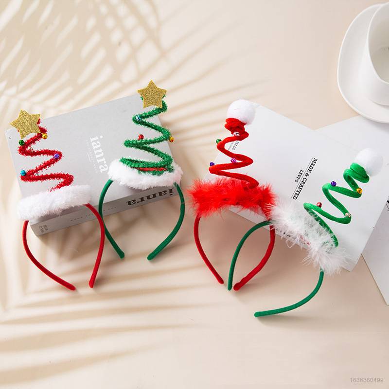 Băng Đô Cài Tóc Họa Tiết Giáng Sinh/ Năm Mới Thời Trang Cho Nữ