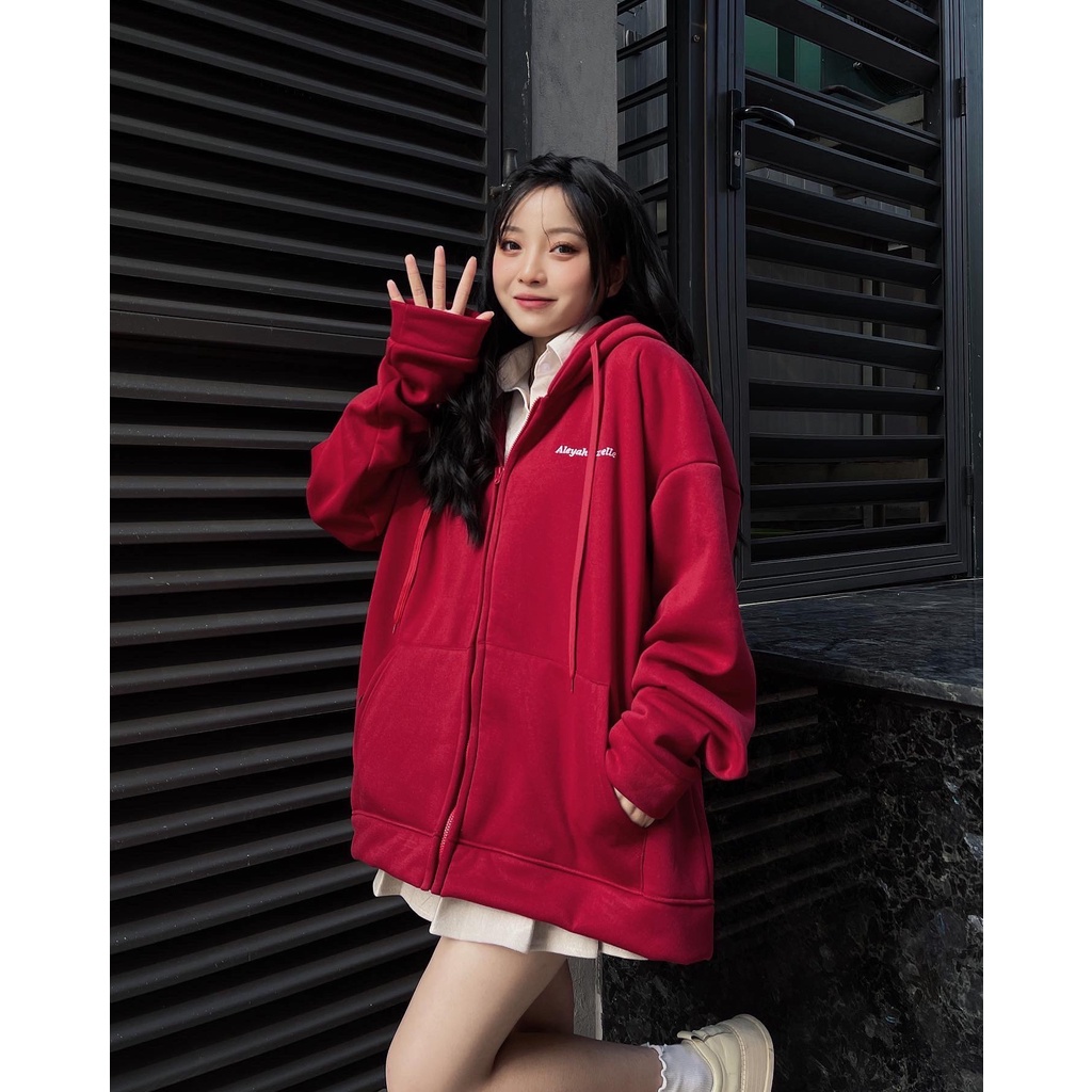 Áo khoác nỉ Hoodie in chữ Aleyah Lavelle trước ngực nhiều màu form rộng ulzzang - Made by Fiin | BigBuy360 - bigbuy360.vn