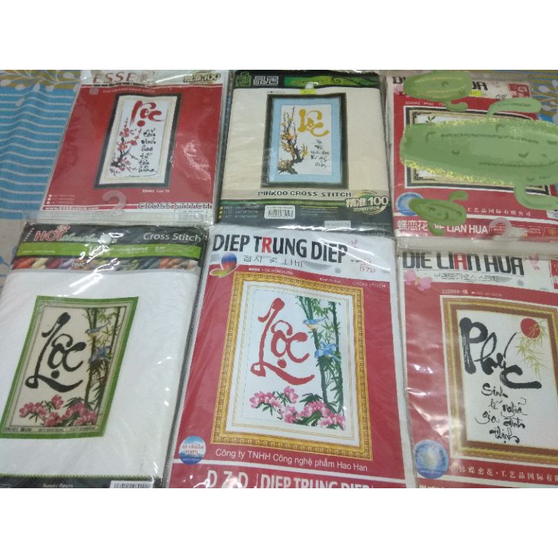 Tranh thêu thanh lý 110k/3 bức