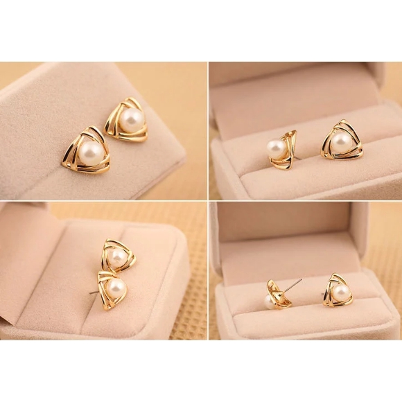 Bông tai kiểu dáng tam giác độc đáo thời trang cho nữ