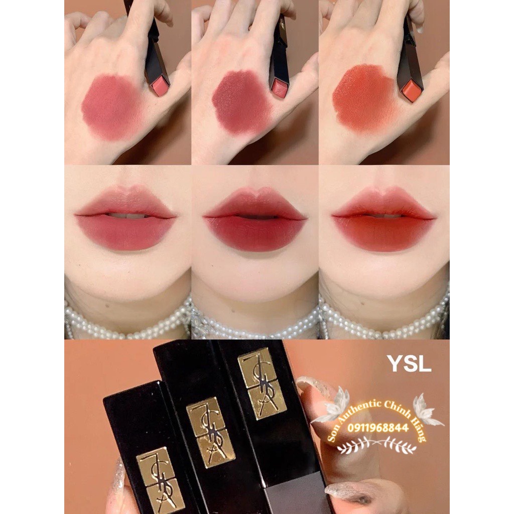 Son YSL Vỏ Đen Slim Velvet Radical 312,313,314,306,308,301,302,305
