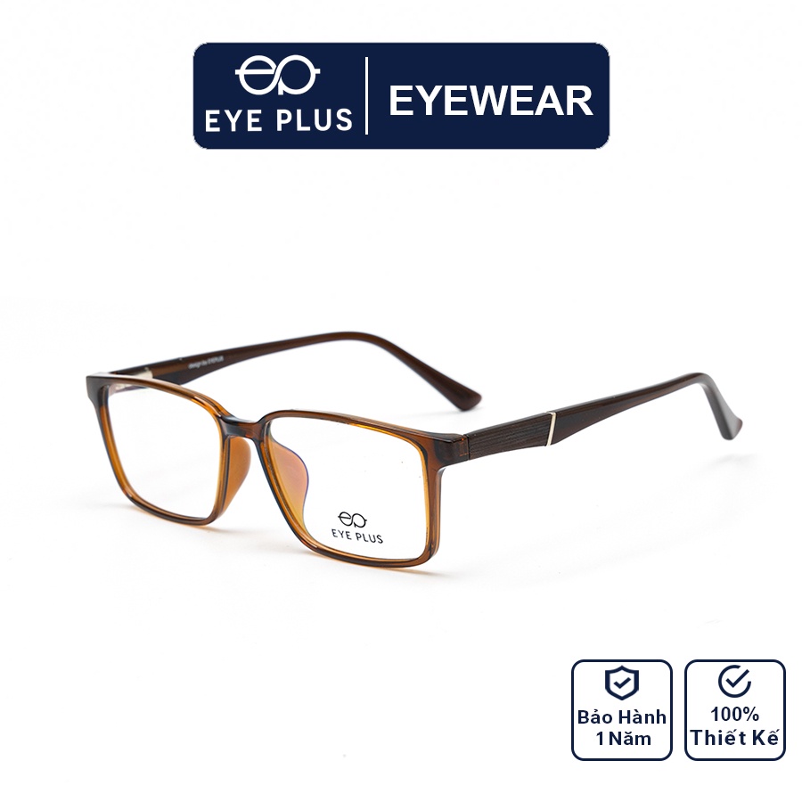 Gọng kính mắt cận nam nữ thời trang EYE PLUS nhựa cao cấp dáng vuông nhỏ E450-7102