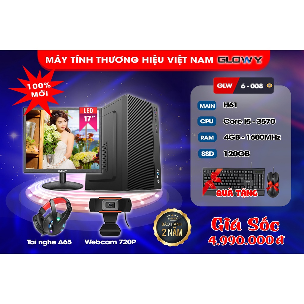 Bộ máy Tính Văn phòng, học tập, chơi game, Giải trí đủ cấu hình - Cam kết Chất lượng - Bảo hành 24 tháng!