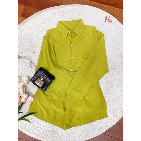 Bộ sơ mi đũi nhăn HS6