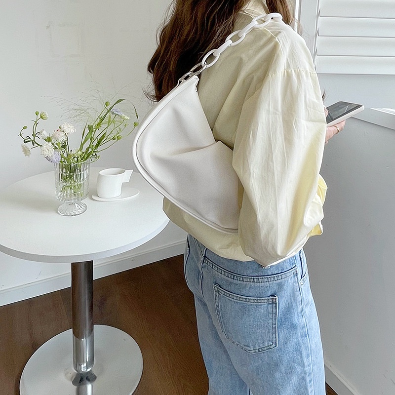 IELGY Túi Đeo Vai Bằng Acrylic Có Dây Xích Thời Trang Cho Nữ