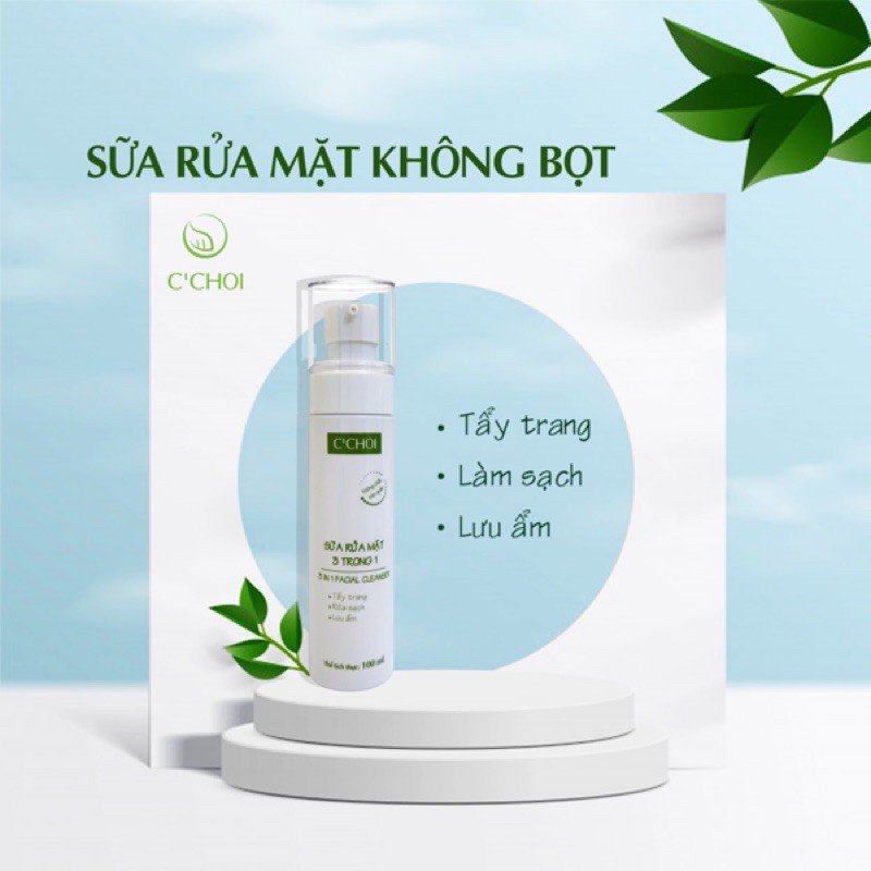 Sữa rửa mặt 3 trong 1 C'CHOI