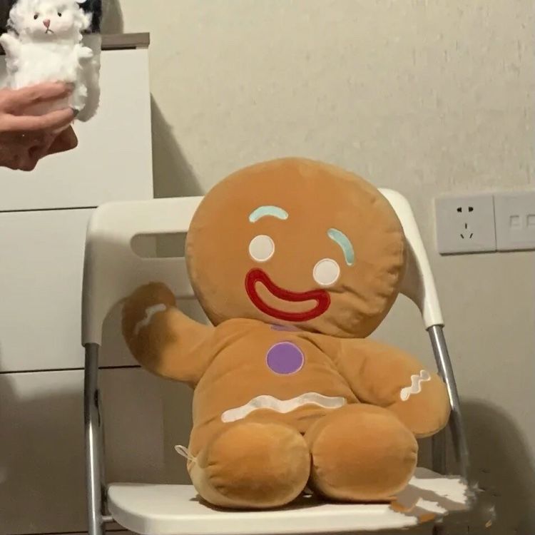 Đồ chơi nhồi bông hình bánh gừng phong cách giáng sinh ấm áp đáng yêu