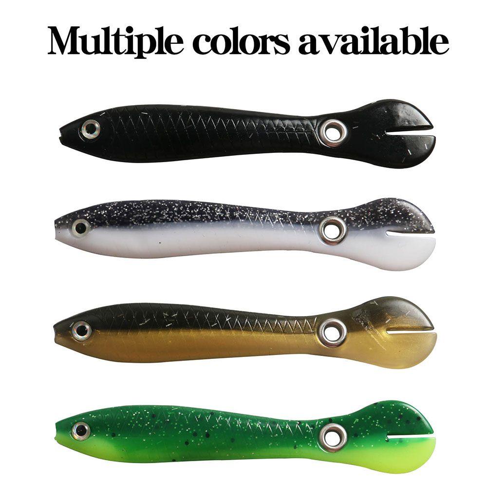 Set 5 Mồi Giả Nhử Cá Bằng Nhựa Gắn Kèm Móc Câu Tiện Dụng