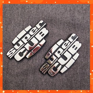 [XẢ RẺ] BỘ TEM TRANG TRÍ XE SUPER CUB CHỮ NỔI MỘT THỜI LỪNG LẪY (SIÊU XE CUB)