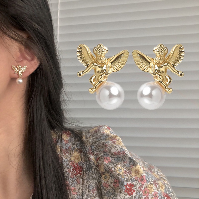 1 Đôi Bông Tai Hình Thiên Thần Thần Tình Yêu Dễ Thương Dành Cho Nữ