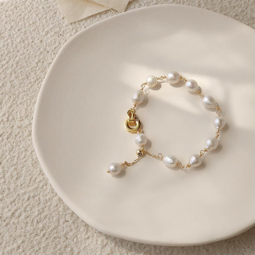 Vòng đeo tay Nữ Mạ 18K Thiết kế ban đầu Nữ tính Đơn giản Làm bằng tay đẹp VT-115