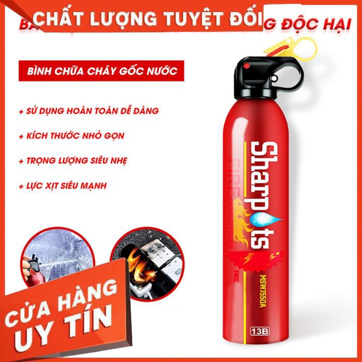 Bình Chữa Cháy mini CAO CẤP chuyên dụng cho xe hơi, xe gắn máy 550ml