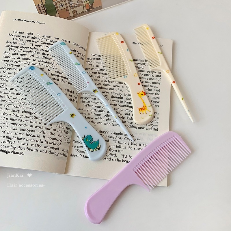 Lược Chải Tóc Đuôi Dài Chống Tĩnh Điện Thiết Kế Hình Hoạt Hình Đáng Yêu Cho Trẻ Em