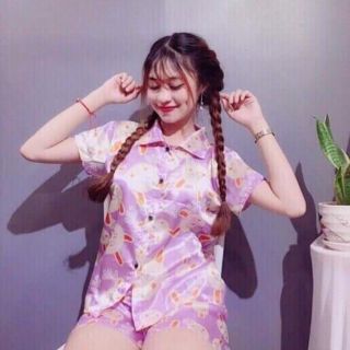 Cmbo Bộ pizama phi kèm hình thật
