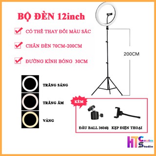 Đèn Livestream Size 30cm Dành Cho Bán Hàng Online, Make up, Chụp Ảnh Studio - Chính hãng Kairui