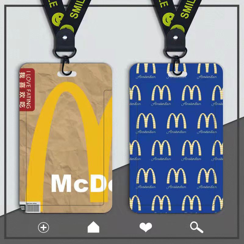 Dây Đeo Thẻ Dài In Chữ Mcdonald 'S Name Tiện Dụng