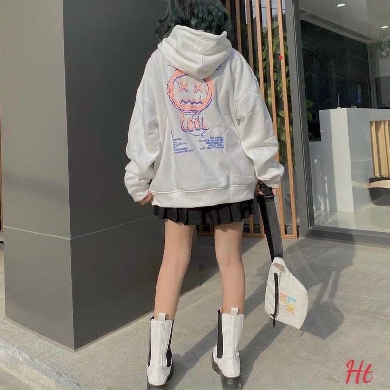 Áo hoodie xx cool hai mặt cười