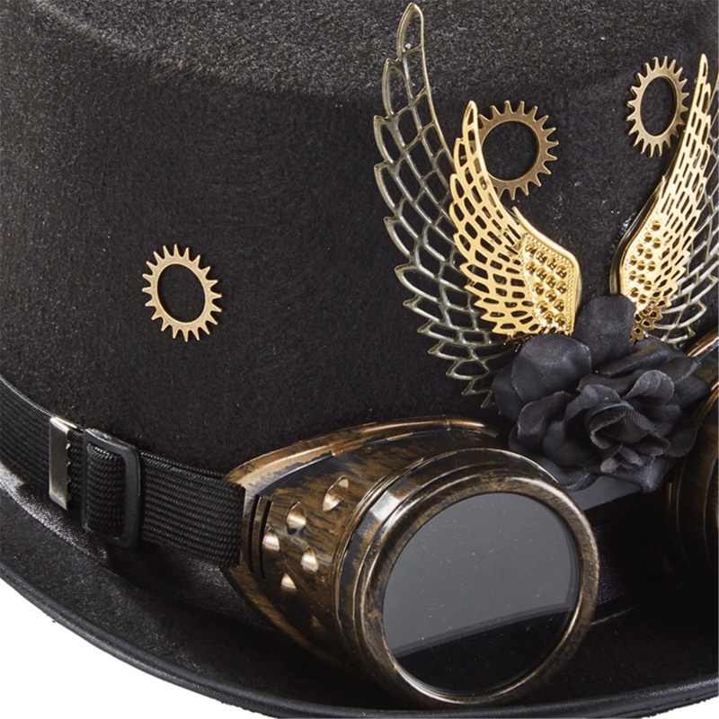 Mũ Jazz Steampunk 10MK Có Cánh Hóa Trang Halloween / Giáng Sinh