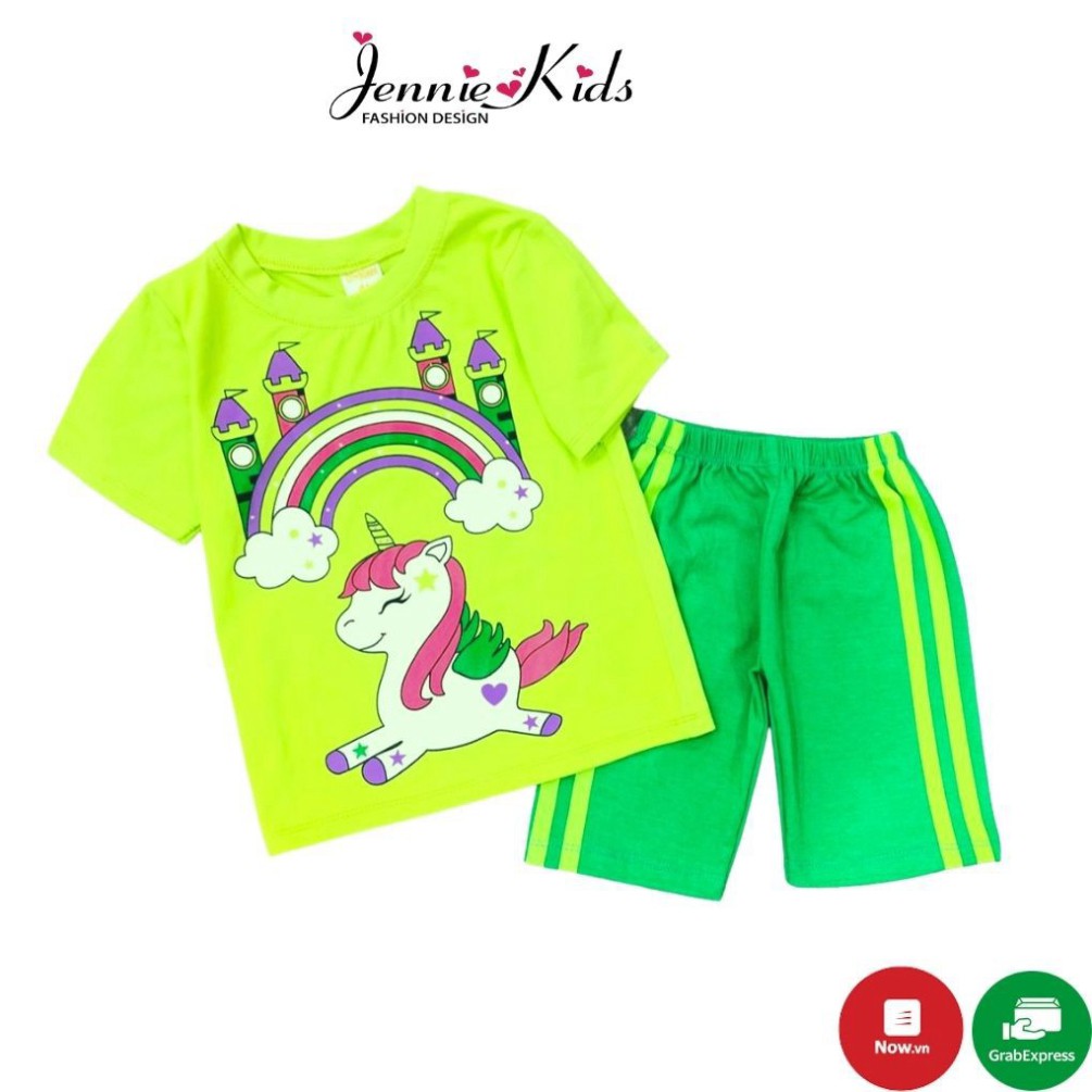 Đồ bộ bé gái size đại hình thú thun cotton 4 chiều JENNIE KIDS thấm hút mồ hôi tốt J408