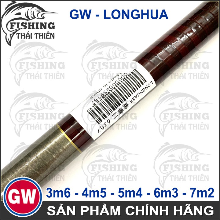 Cần Câu Tay GW Longhua Chất Liệu Carbon Chuyên Dùng Câu Cá Chép, Rô Phi, Trắm, Câu Sông, Hồ Dịch Vụ, Hàng Chính Hãng 3m6