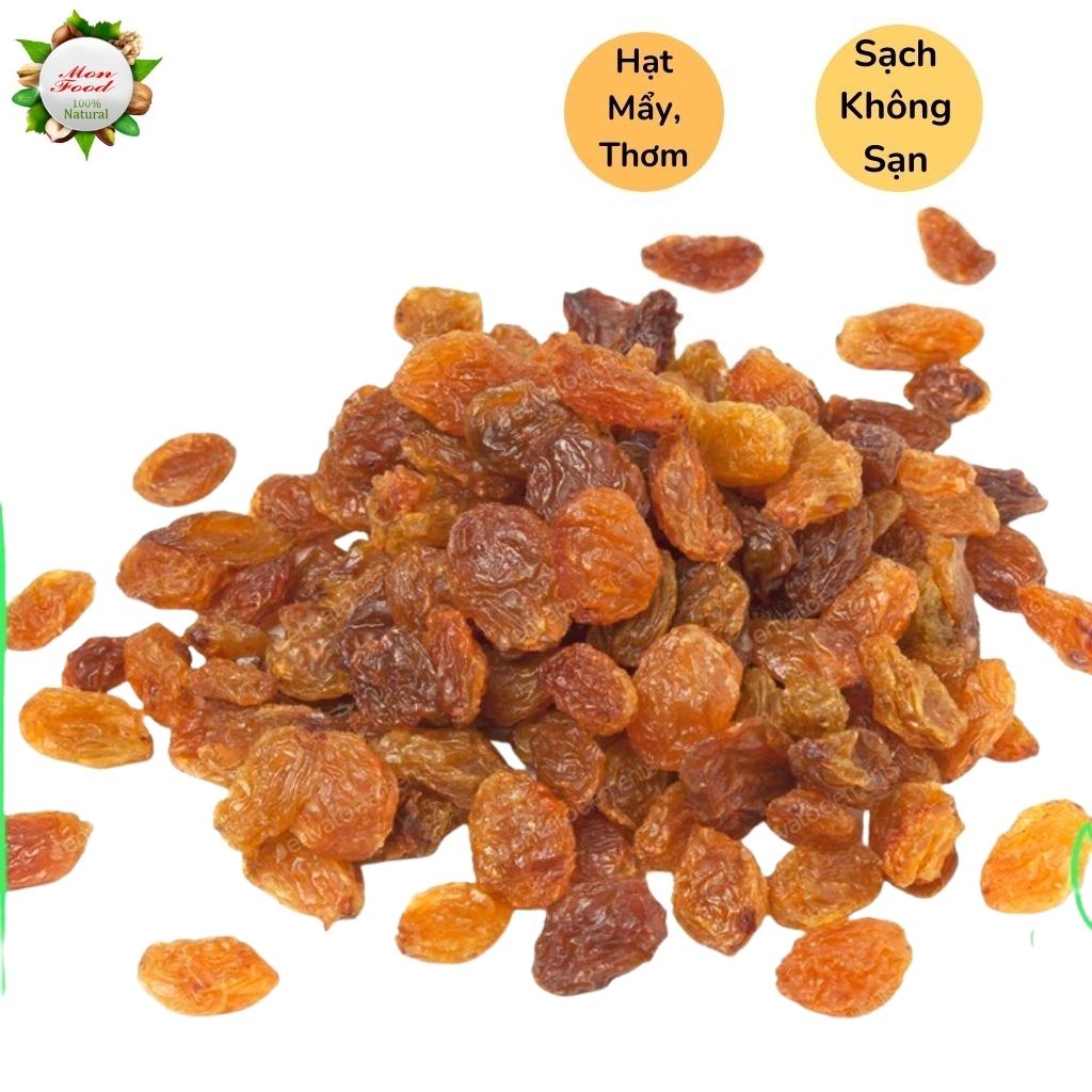 100gam Nho Nâu Ấn Độ, Trái Cây Sấy Khô Loại 1 Cực Thơm Ngon, Hạt To Đều Không Sạn, ToFood86