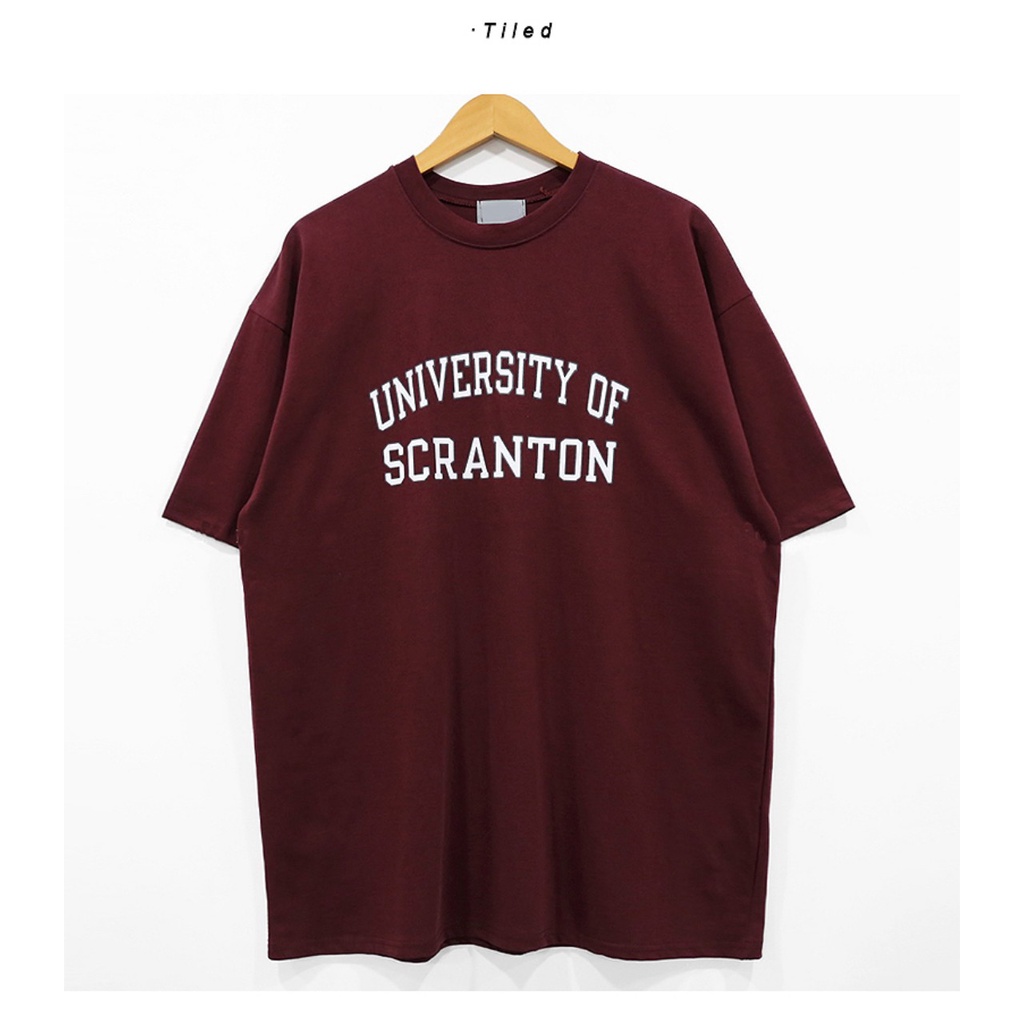 Áo Phông Nam Cổ Tròn Mùa Hè SCR Uniex Tay Lỡ Phong Cách Cotton Thể Thao Thoải Mái
