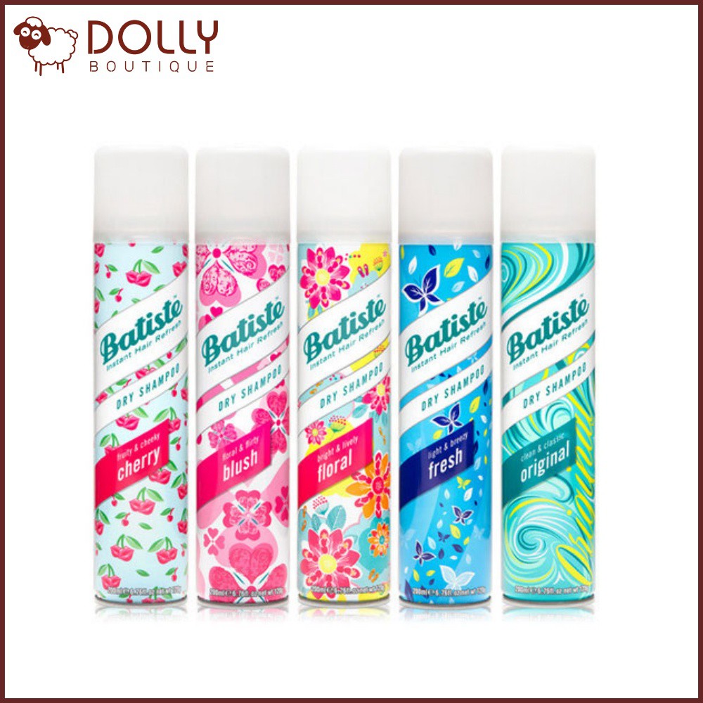 Dầu Gội Khô Batiste Dry Shampoo 200ml