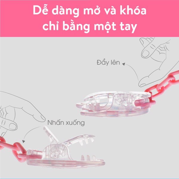 Dây Đeo Ty Giả Farlin/ Dây kẹp ti giả Farlin Nhựa An Toàn Cho Bé