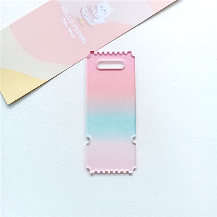 Miếng Dán Acrylic Màu Gradient Dùng Trang Trí Thẻ   /diy Gradient móc khoá acrylic