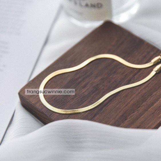Lắc tay nữ titan ck vàng gold