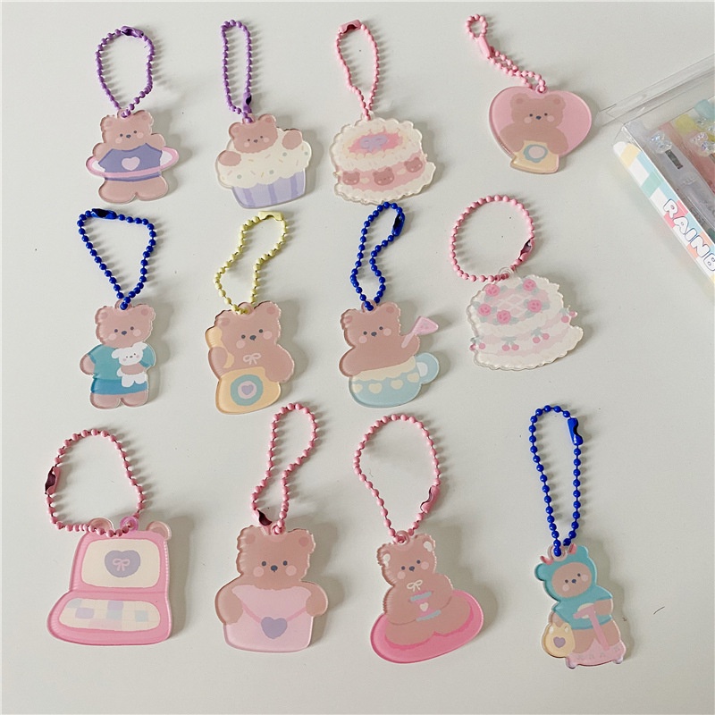 Móc khóa keyring Cute Bear siêu dễ thương