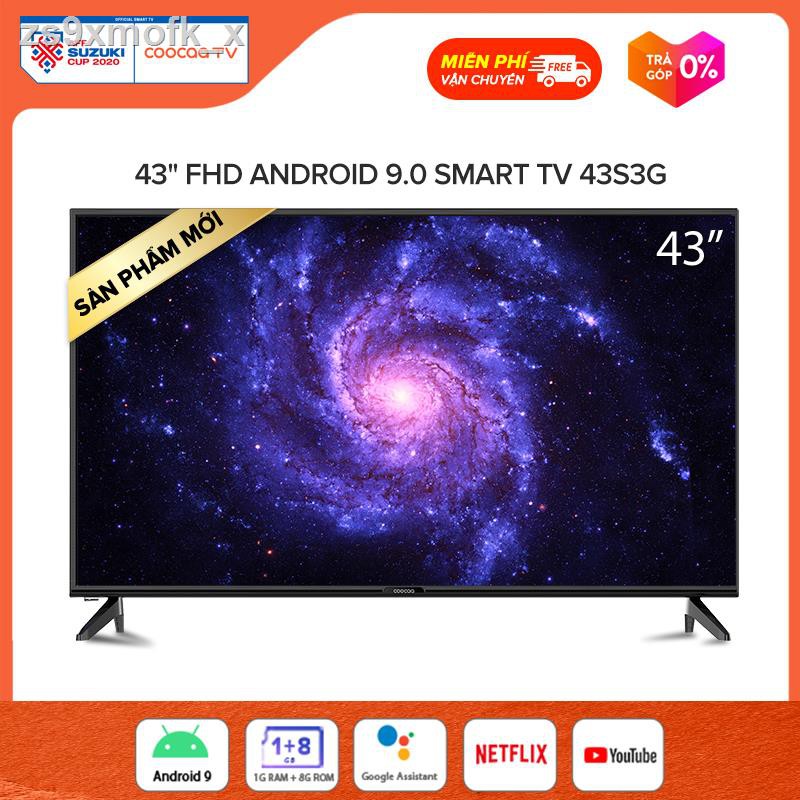 ﹍✲[SIÊU SALE 19 -23.07 - Voucher giảm 300K] SMART TV FHD Coocaa 43 inch - Android 9.0 TV - Wifi - viền mỏng - Model 43S3 | BigBuy360 - bigbuy360.vn