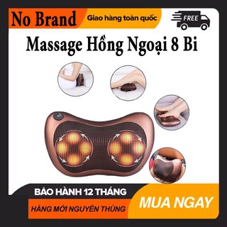 Máy Massage Cổ, Gối Massage Cổ Hồng Ngoại 8 Bi Cao Cấp Hàn Quốc, Bảo Hành 12 Tháng