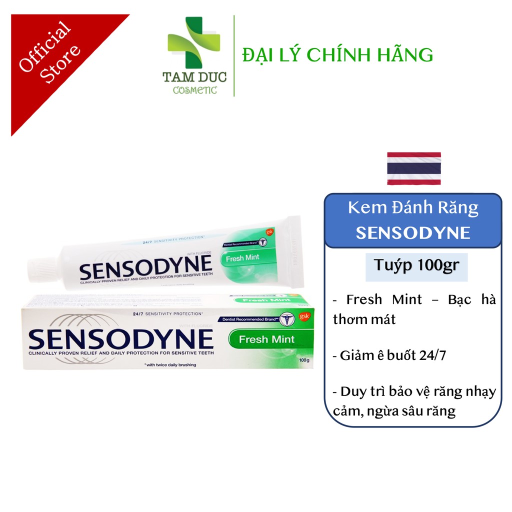 ✅(CHÍNH HÃNG) Kem Đánh Răng SENSODYNE Giảm Ê Buốt Ngừa Sâu Răng Làm Trắng Răng Bảo Vệ Răng Nhạy Cảm