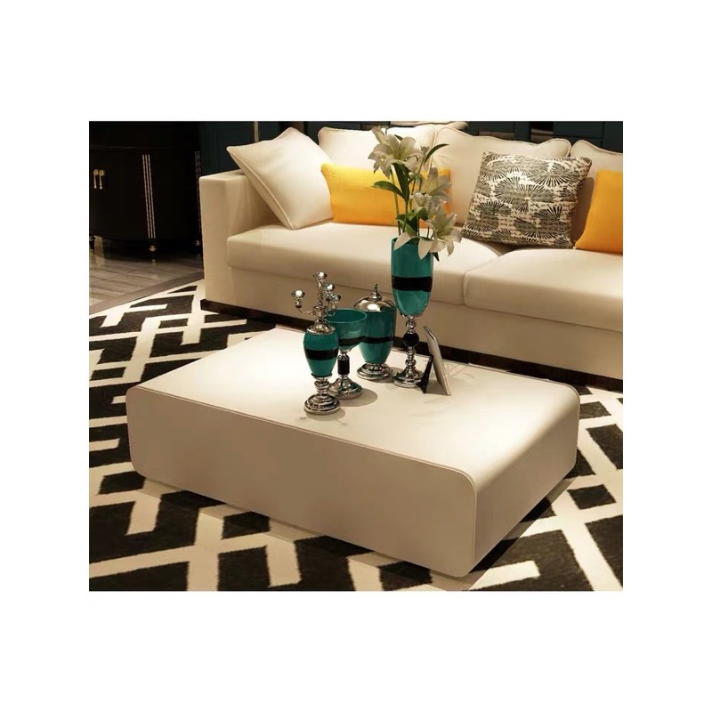 Bàn sofa chân thấp gỗ sơn 90/120x45x35 #cowodecor