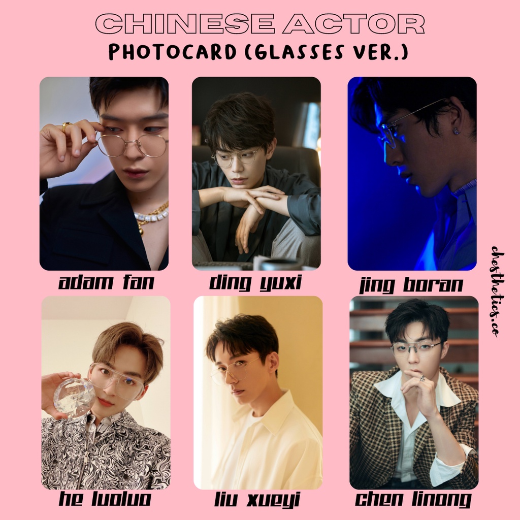 [ CHINA ACTOR ] Ảnh Card Bo Góc Diễn Viên Nam Trung Quốc - Chủ Đề Học Bá [ PHOTOCARD ]