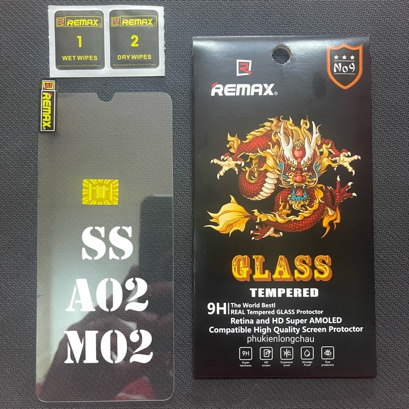 (R11)Miếng Dán Cường Lực Samsung A02/M02 Trong Suốt Chính Hãng Remax
