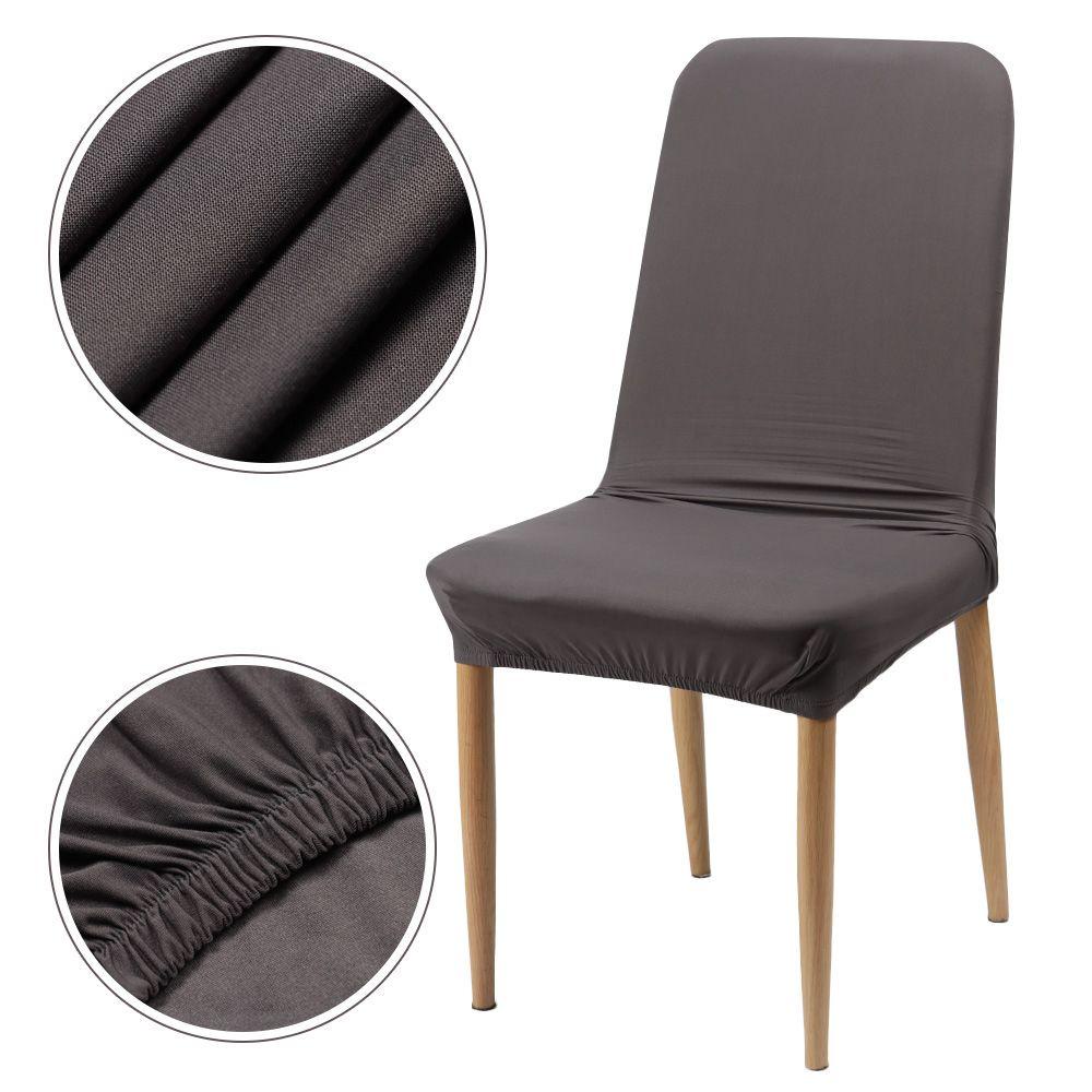 Vỏ Bọc Ghế Ngồi Bàn Ăn Màu Sắc Đơn Giản Chất Liệu Co Giãn Tiện Dụng