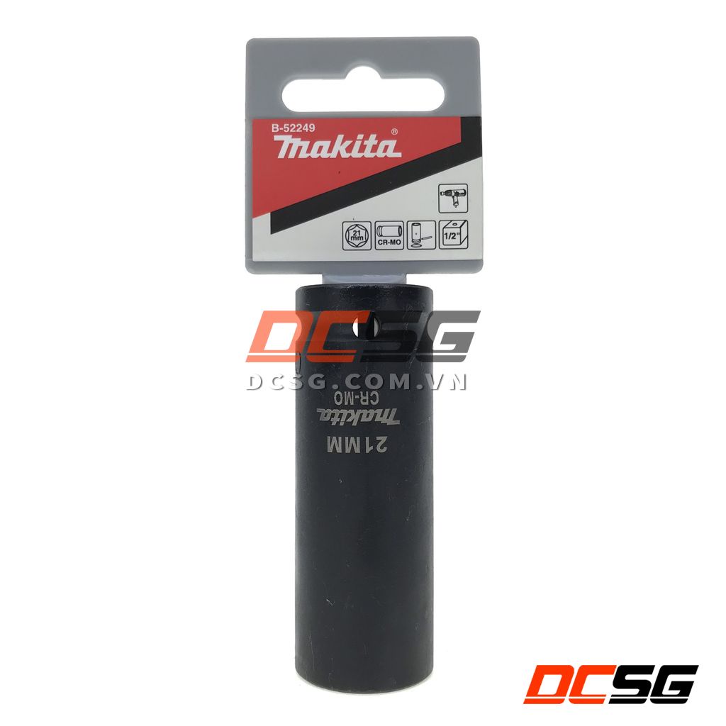Đầu tuýp đen dài 81.5mm thép CR-MO cho máy siết bu lông 1/2&quot; Makita | DCSG