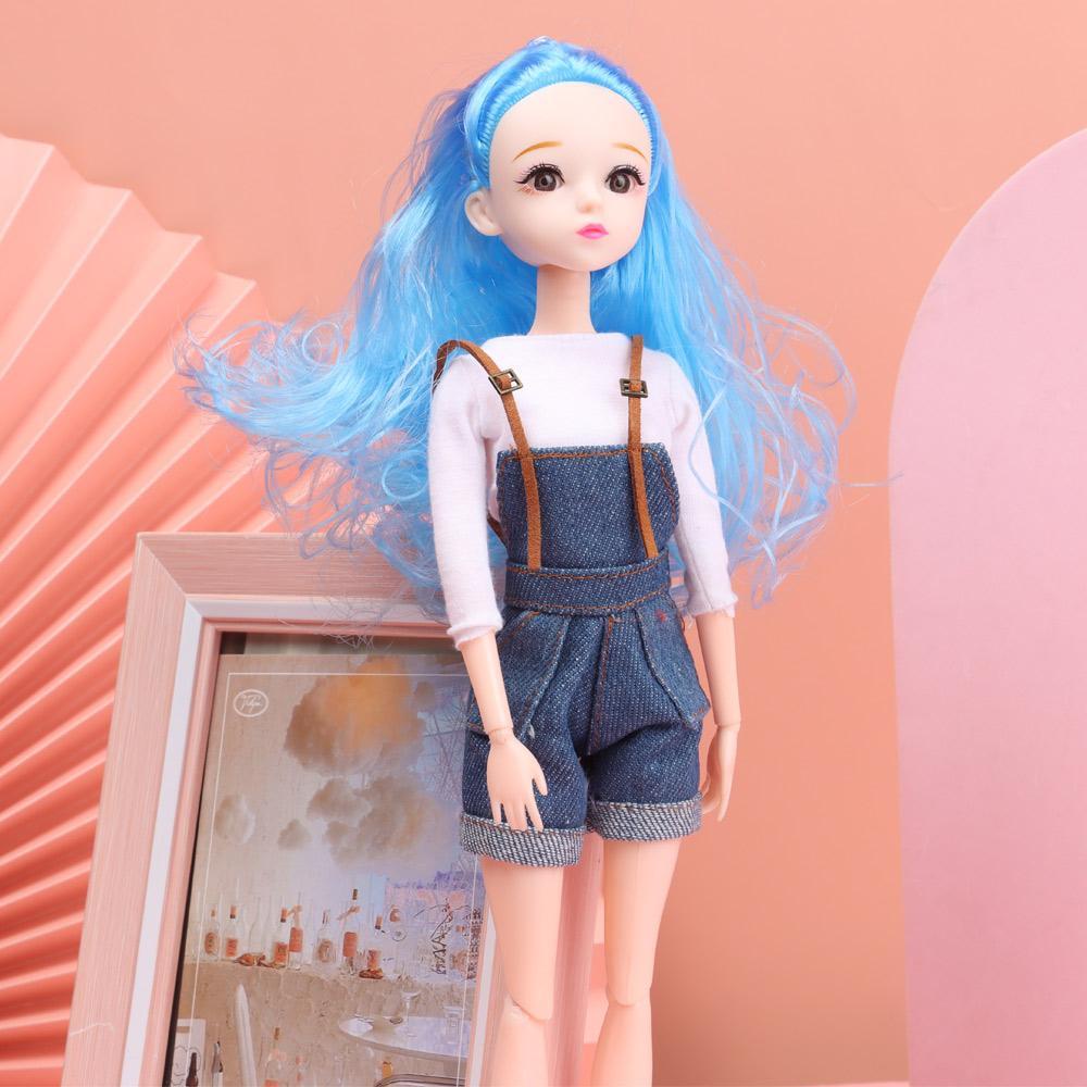 Đầu Búp Bê 3D Tạo Kiểu Mắt Nhiều Màu Sắc DIY