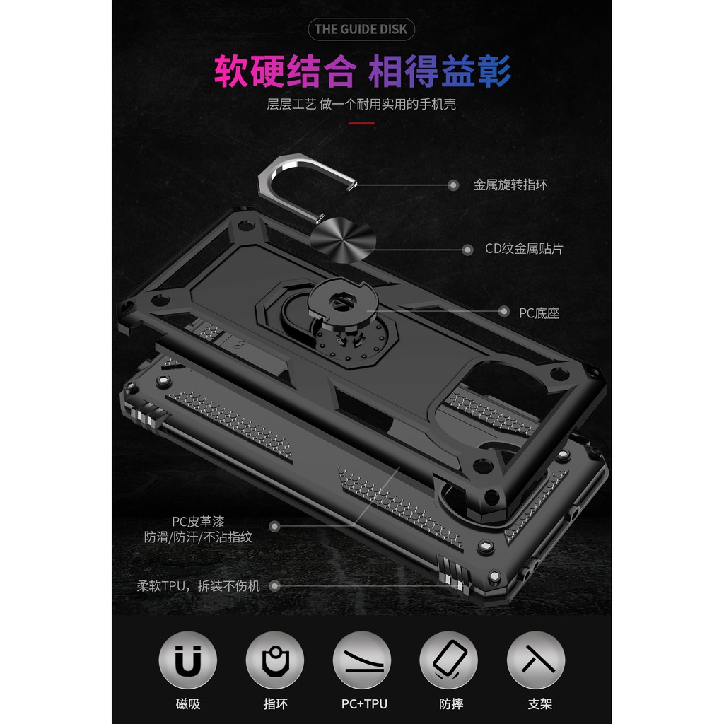 Ốp Lưng Điện Thoại Có Vòng Nhẫn Nam Gắn Xe Hơi Cho Xiaomi Poco X3 Nfc Mi Poco X3 Nfc