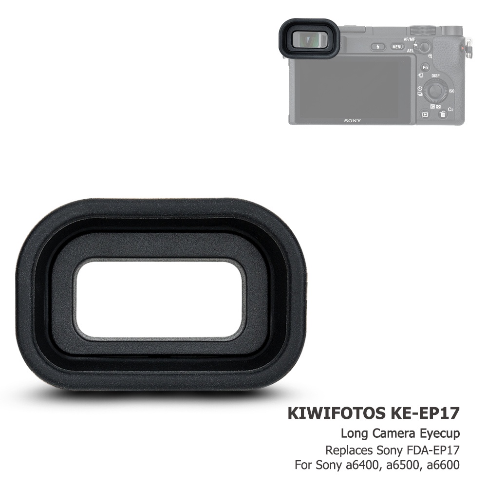 KIWI FDA-EP17 Kính ngắm máy ảnh, Thị kính kính ngắm mềm dài mở rộng cho máy ảnh Sony A6400 A6500 A6600, Thay thế kính ngắm Sony FDA-EP17