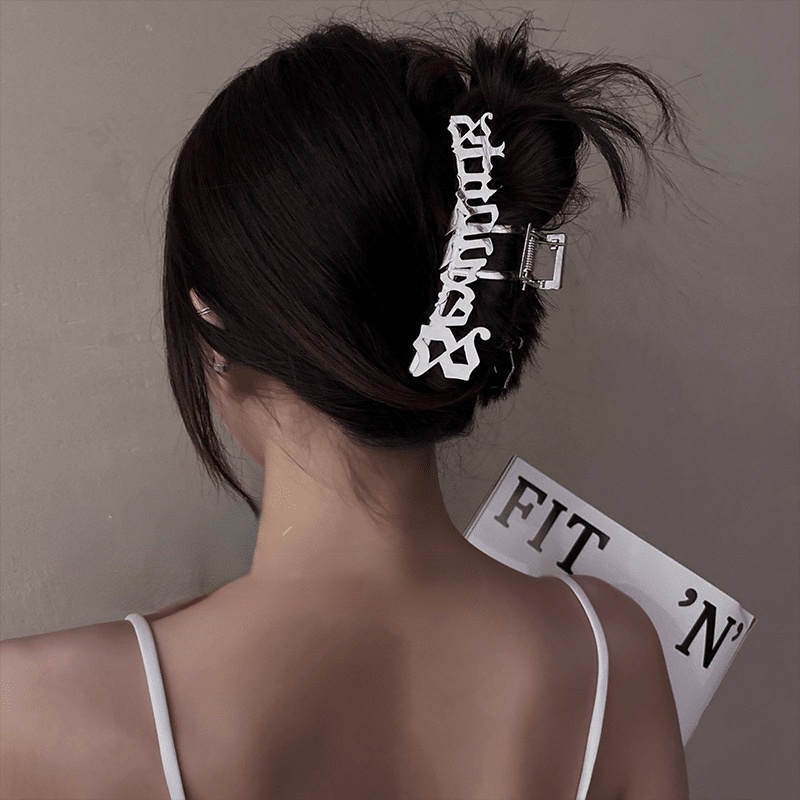 Kẹp tóc kim loại hình cá mập phong cách Hàn Quốc mùa hè cho nữ